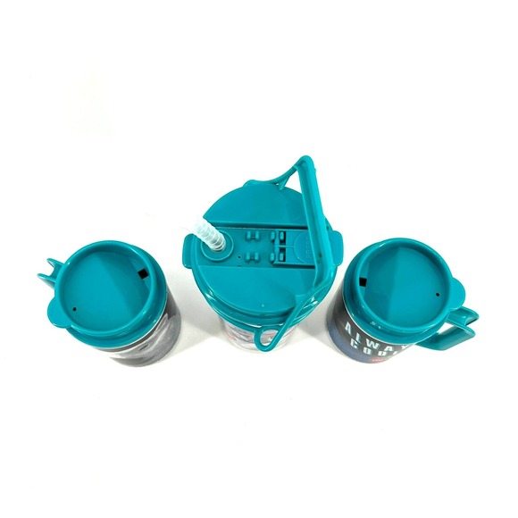 Vintage Thermo 1993 Coca-Cola Polar Bear Always Cool Tumbler & Mug Set Teal 3pc - Picture 2 of 11